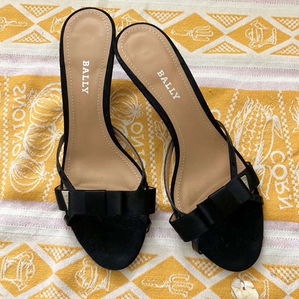 Bally Black Heels Elegant Formal Shoes